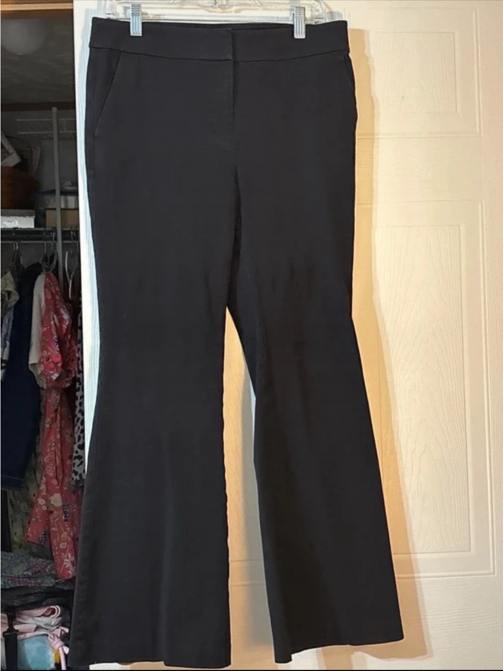 NWOT. Women's Black Stretch Flare Pants